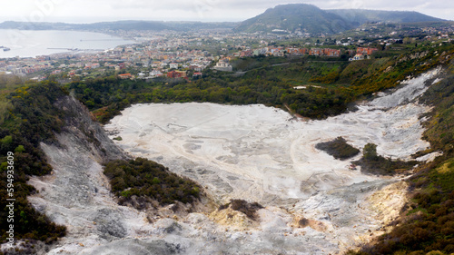 Принти на полотні Aerial view of Solfatara of Pozzuoli, near Naples, Italy