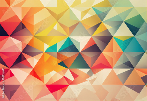 abstract geometric shapes and pattern background. Generative AI