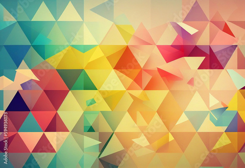 abstract geometric shapes and pattern background. Generative AI