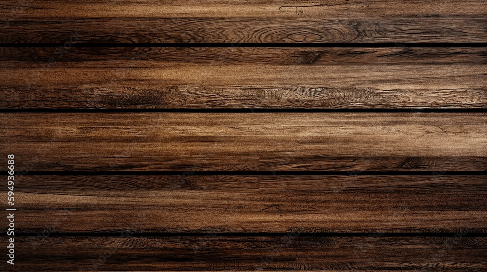 a brown wooden background with horizontal grooves wood pattern texture Generative AI