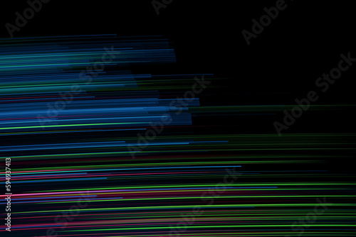 speed light line motion blur on dark background