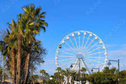 Ferris wheel in the "Parco i Giardinetti" Park in Olbia - Sardinia