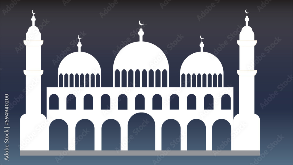 Mosque arabic free vector arabic white png