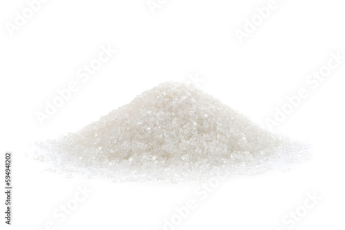 heap of with sugar isolated on white background
