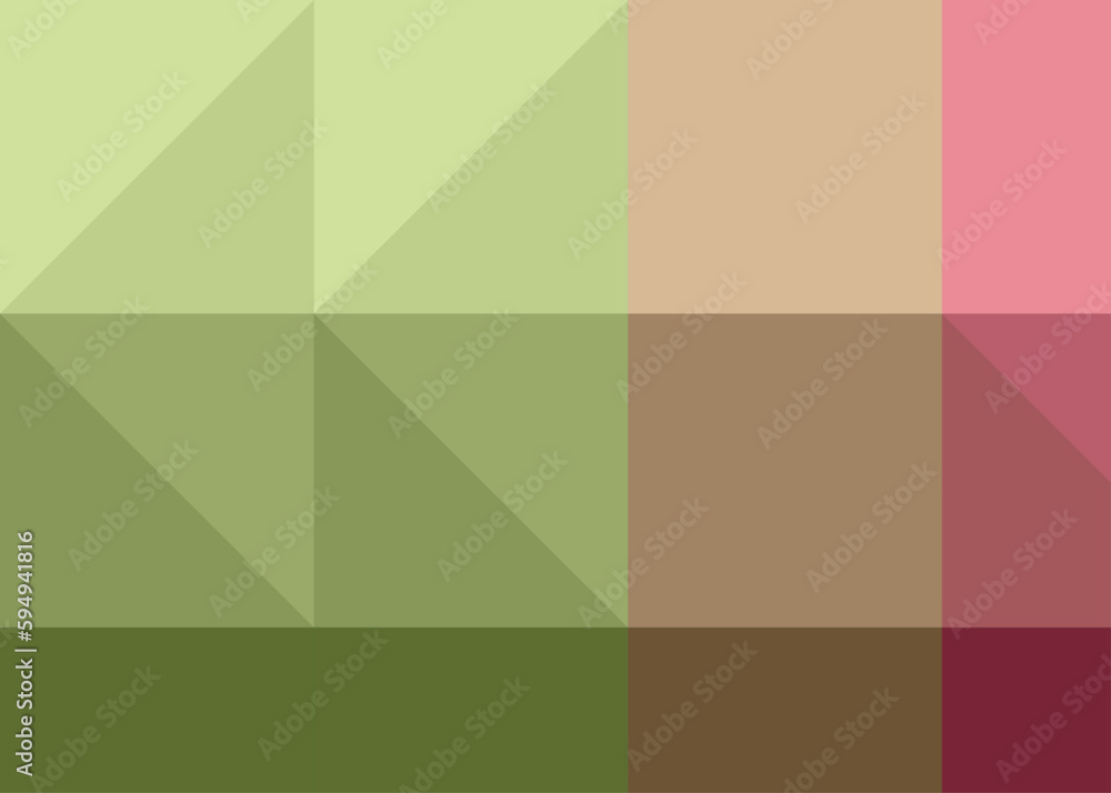 Fototapeta premium Abstract color Low-Polygones Generative Art background illustration