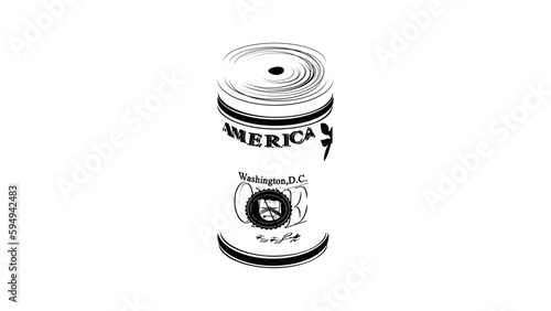 round stack of dollars