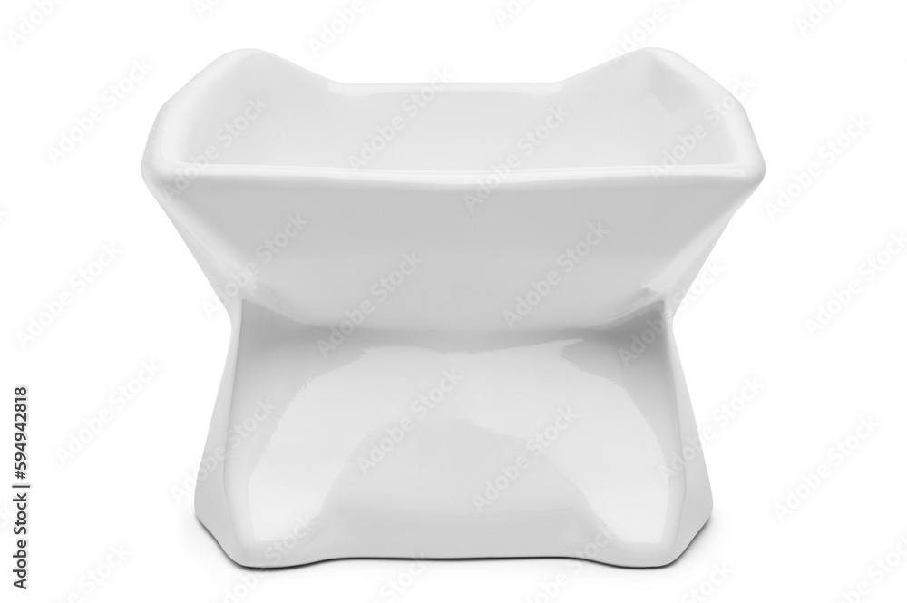 Fotografie Empty ceramic bowl for pet food
