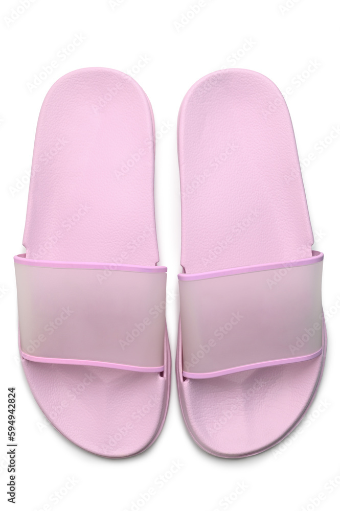 Pink rubber slippers Pink rubber slippers