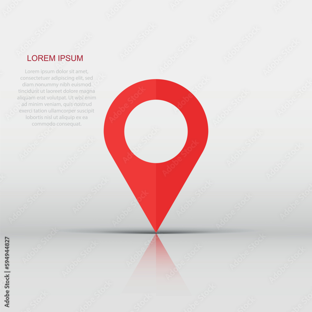 Vector pin location icon in flat style. Navigation map, gps sign illustration pictogram. Pin business concept. Vector pin location icon in flat style. Navigation map, gps sign illustration pictogram. Pin business concept.