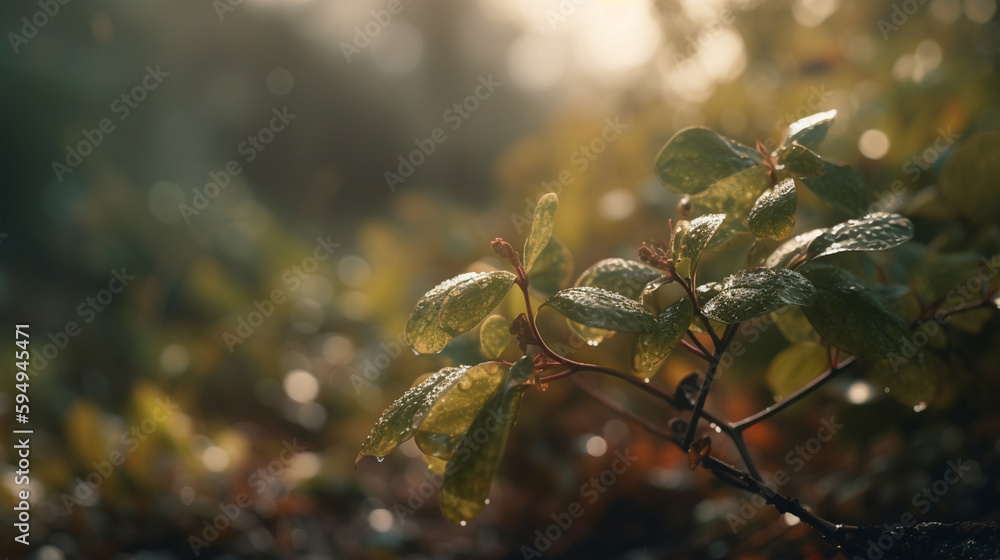 Nature leaves and lights background wallpaper Nature leaves and lights background wallpaper