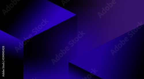 Abstract modern Blue background Blue and black gradient background 