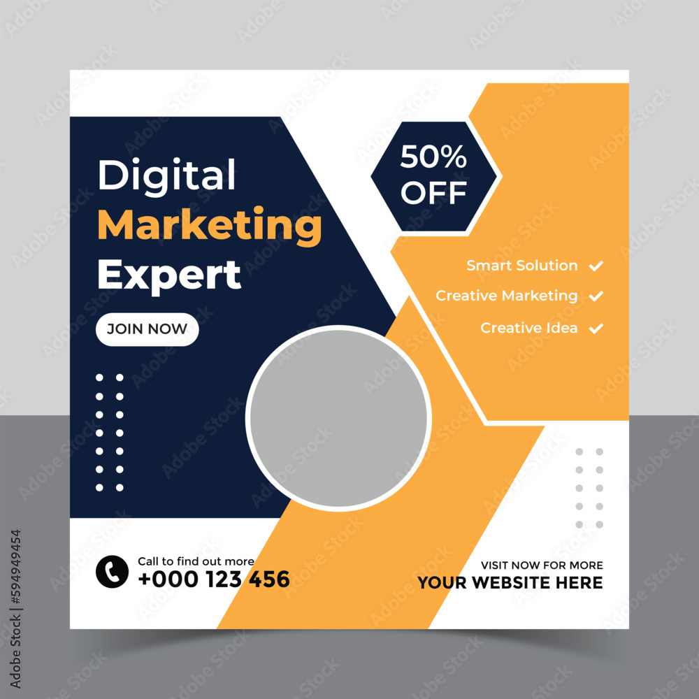 Creative Idea Digital Marketing Agency Template, advertising design, Digital marketing agency social media post template and instagram post banner Creative Idea Digital Marketing Agency Template, advertising design, Digital marketing agency social media post template and instagram post banner