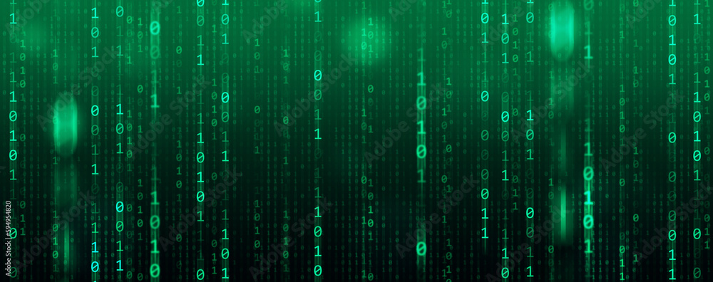 Binary Code backgrounds, a sequence of zero and one number on a green background. Numbers of the computer matrix. The concept of coding and cybersecurity Binary Code backgrounds, a sequence of zero and one number on a green background. Numbers of the computer matrix. The concept of coding and cybersecurity