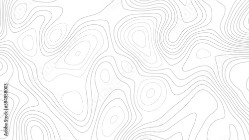 Abstract Topographic map background with wave line. Topographic map background. Line topography map contour background  geographic grid. Abstract vector illustration.