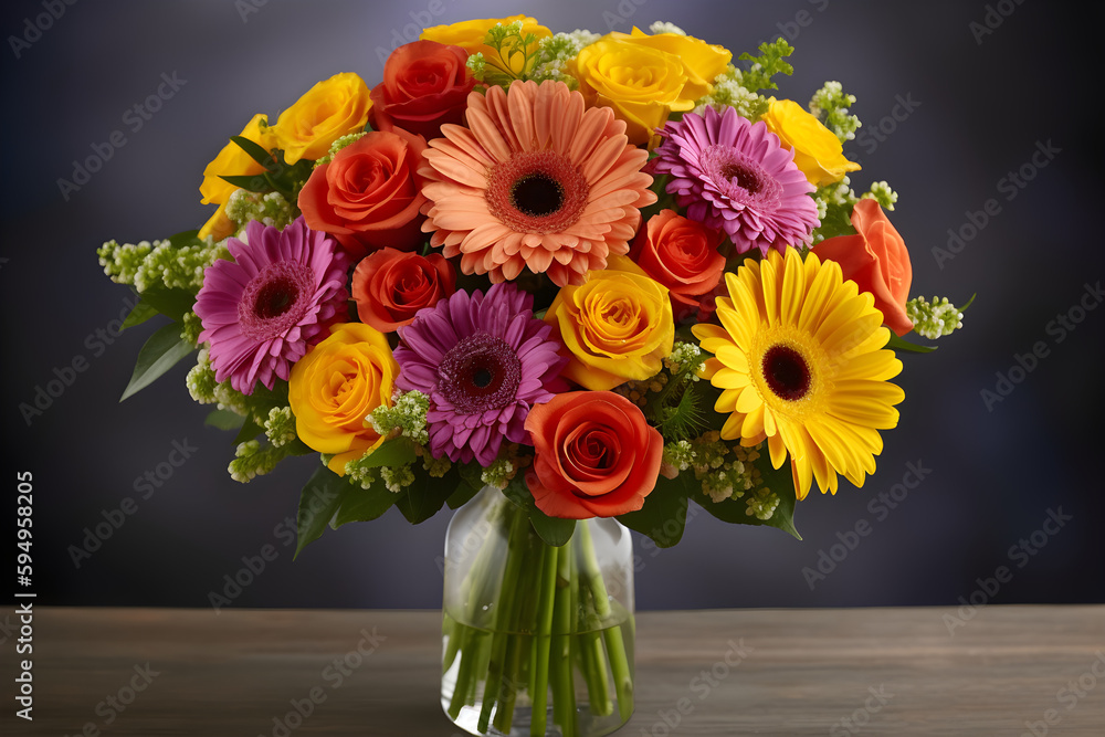 Showcase of a stunning flower bouquet Showcase of a stunning flower bouquet
