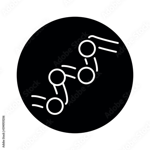 Protein formule color line icon. Pictogram for web page