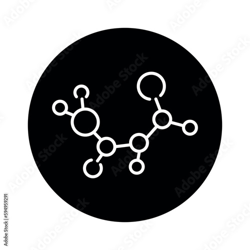 Gold formule color line icon. Pictogram for web page