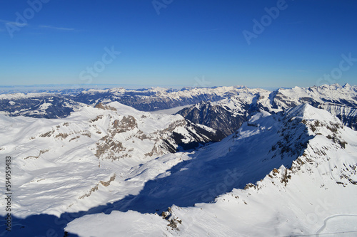 Mountain Schilthorn Eiger Monch Jungfrau, Switzerland. Alps © Irina Satserdova