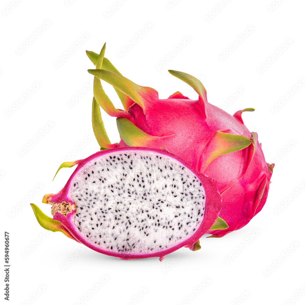 Dragon fruits isolated on white background Dragon fruits isolated on white background