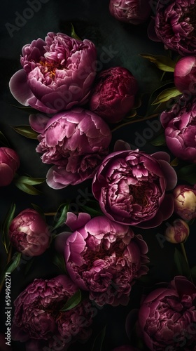 Beautiful peony flower for catalog or online store. Floral shop concept   generative ai.