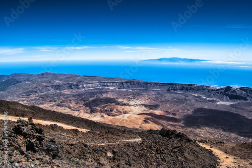 aerial view from the volcano