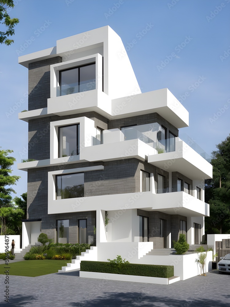 Fototapeta premium Modern and futuristic Architecture Design