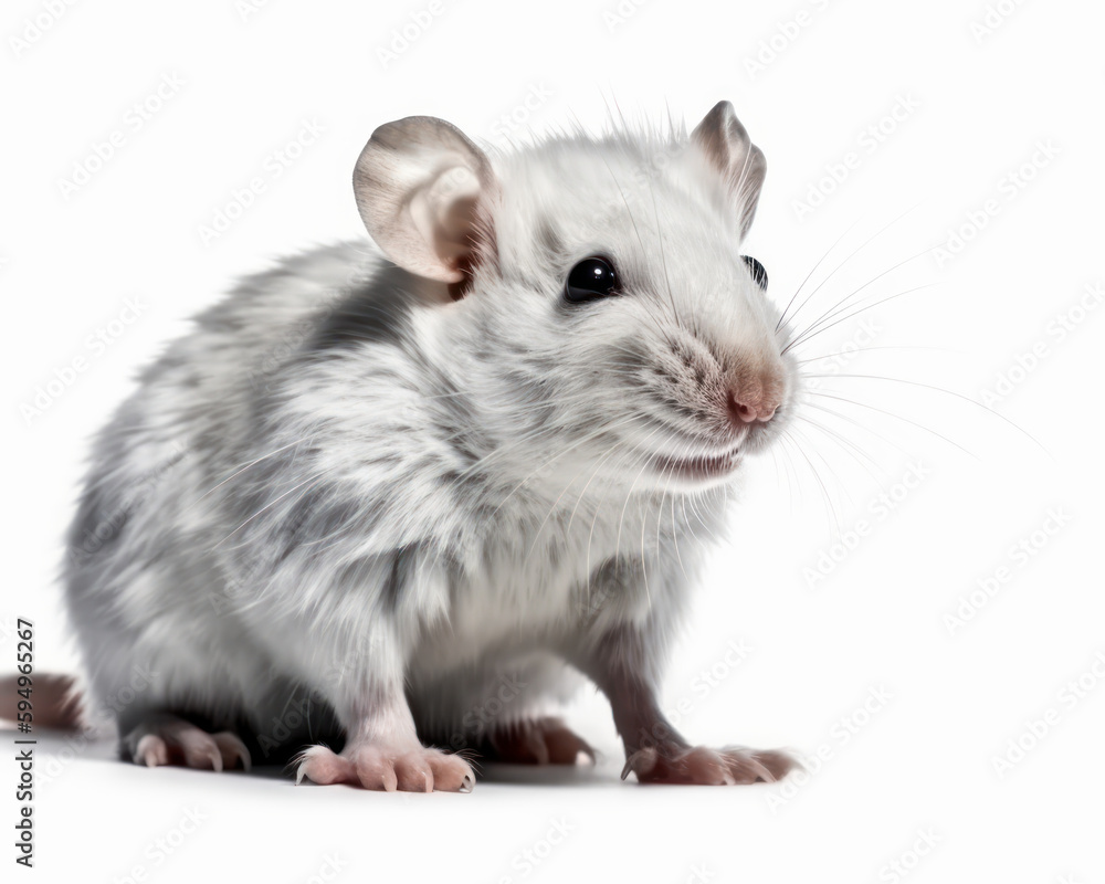 photo of cloud rat, also called cloudrunner isolated on white background. Generative AI