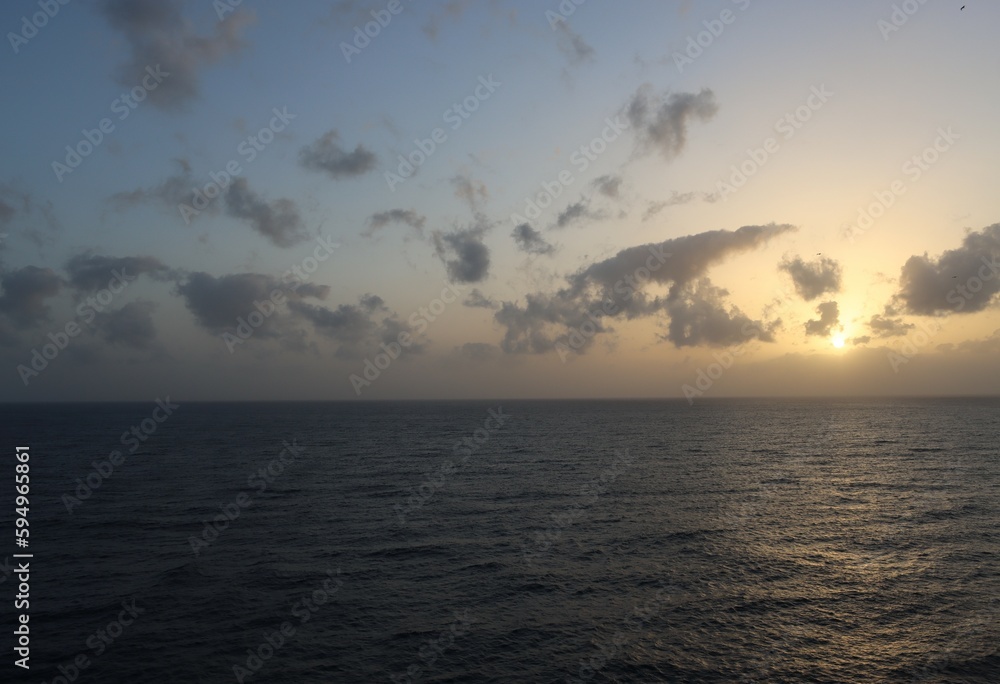 Dawn over the Atlantic Ocean