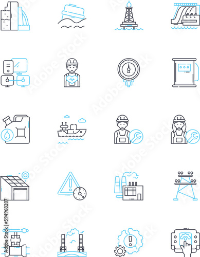 Plantation linear icons set. Cotton, Estate, Agriculture, Slavery, Harvest, Farming, Landowner line vector and concept signs. Crop,Civil rights,Overseer outline illustrations