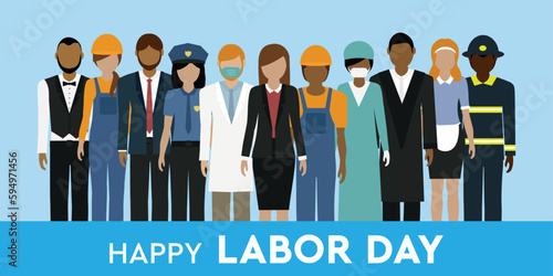 happy labor day 1 may worker different professional groups