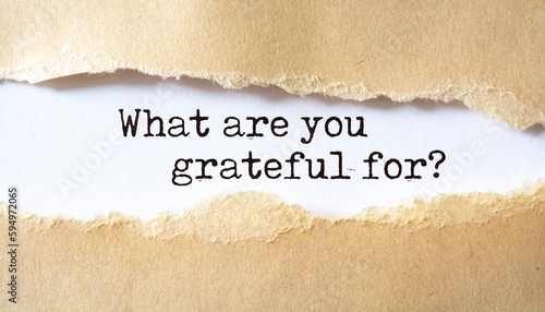 What are you grateful for?
