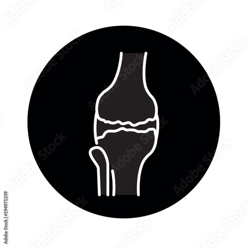 Osteoarthritis color line icon. Pictogram for web page