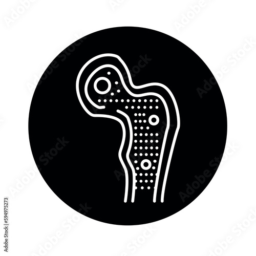 Osteoarthritis color line icon. Pictogram for web page