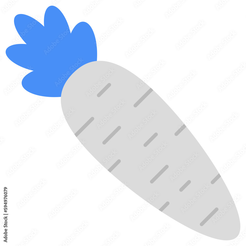 Trendy vector design of radish Trendy vector design of radish
