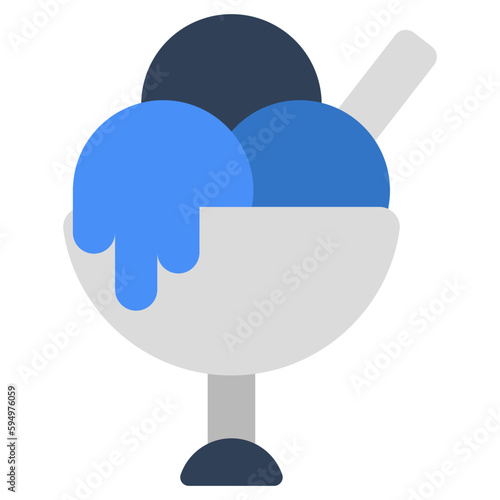 A yummy icon of ice cream cup