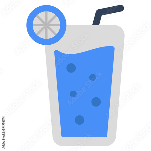 Lemonade icon, editable vector