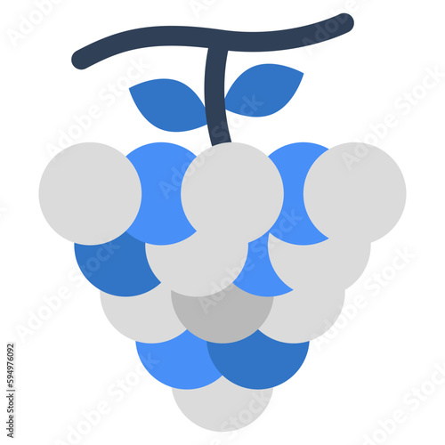 Grapes icon, editable vector