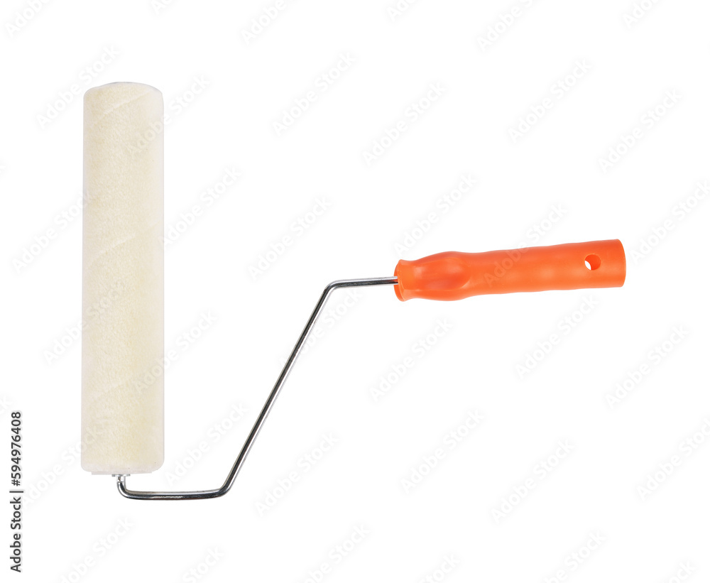 Obraz premium paint roller isolated on white background