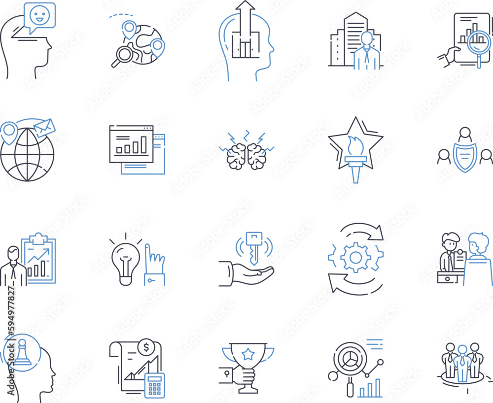 Productivity metrics line icons collection. Efficiency, Effectiveness, Performance, Results, Output, Improvement, Optimization vector and linear illustration. KPI,Benchmarking,Evaluation outline signs Productivity metrics line icons collection. Efficiency, Effectiveness, Performance, Results, Output, Improvement, Optimization vector and linear illustration. KPI,Benchmarking,Evaluation outline signs