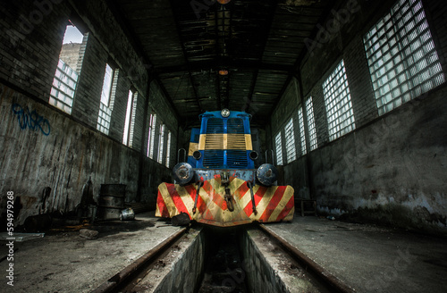 old abandoned locomotive