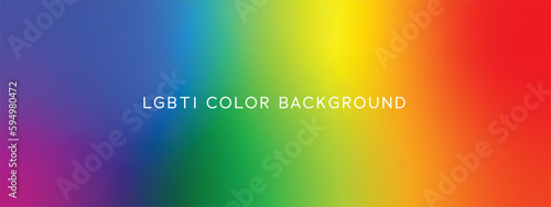 LGBTI gradient background, community vector with rainbow colored flag, creative concept for promotion of lesbians, gays, bisexuals and trans people, with black backdrop with. heart shape	 photo