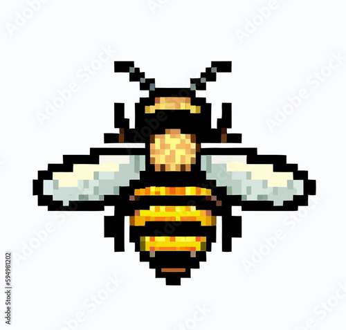 Bee pixel art