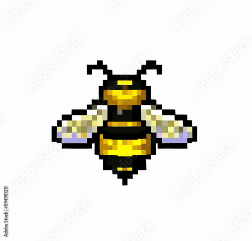 Bee pixel art