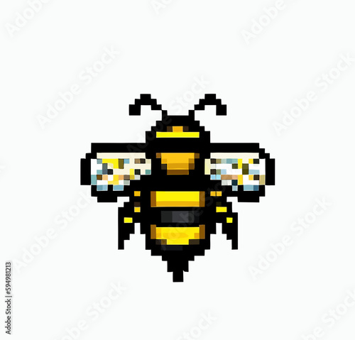 Bee pixel art