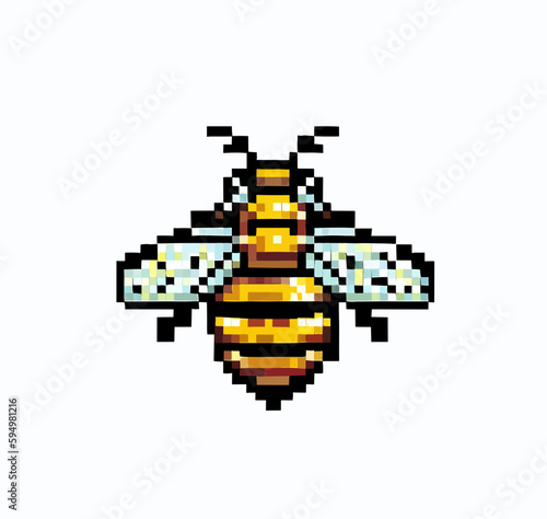 Bee pixel art