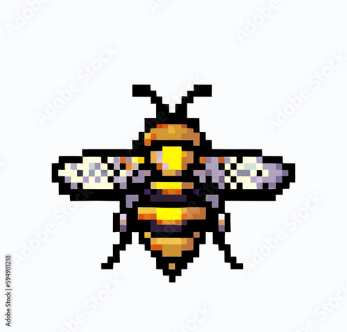 Bee pixel art