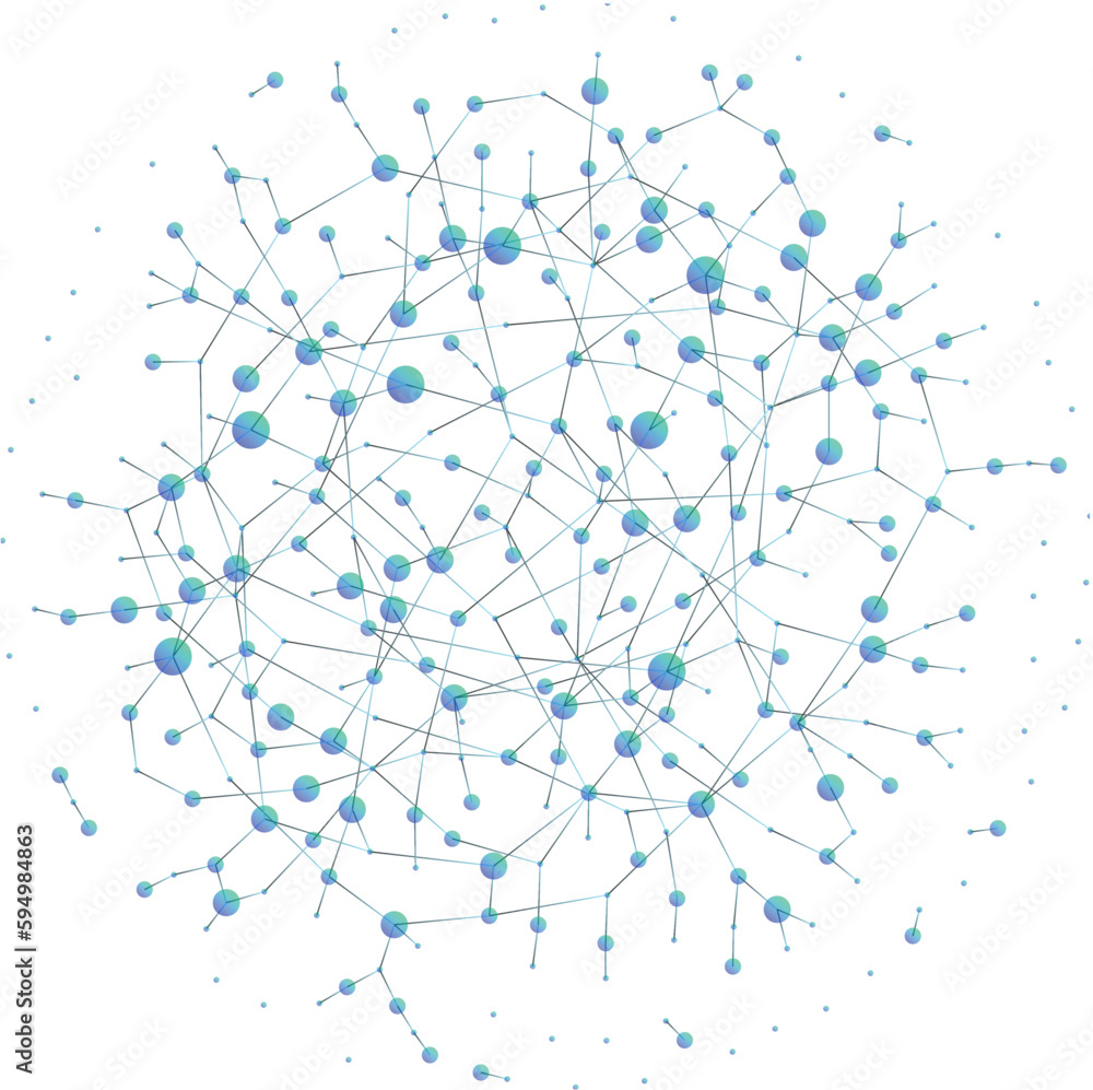 Abstract polygonal communication network, technology wireframe, connected lines and dots, blue gradient globe model background Abstract polygonal communication network, technology wireframe, connected lines and dots, blue gradient globe model background