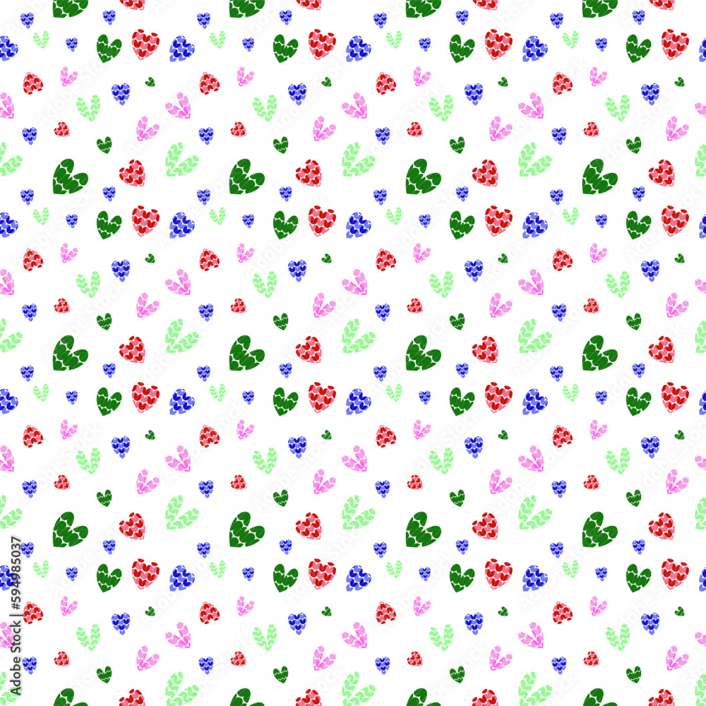 Very beautiful heart seamless pattern design for decorating, wallpaper, wrapping paper, fabric, backdrop and etc.