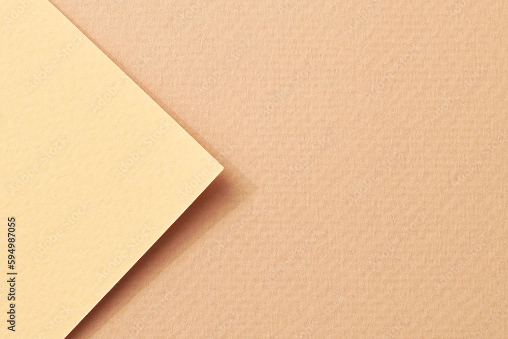 Rough kraft paper background, paper texture different shades of beige Mockup with copy space for text Rough kraft paper background, paper texture different shades of beige Mockup with copy space for text