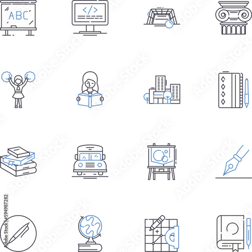 Humanities line icons collection. Culture, Ethics, History, Philosophy, Art, Literature, Anthropology vector and linear illustration. Archaelogy,Linguistics,Sociology outline signs set
